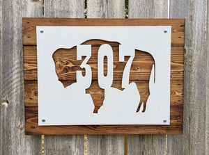 Wyoming Buffalo 307 Metal Sign