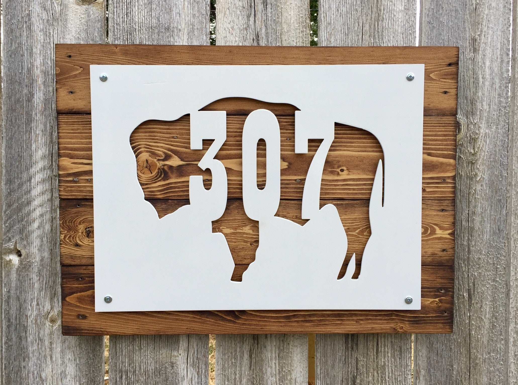 Wyoming Buffalo 307 Metal Sign