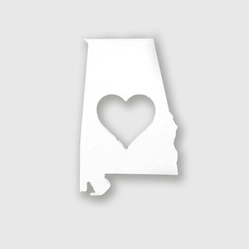 Alabama magnet with heart