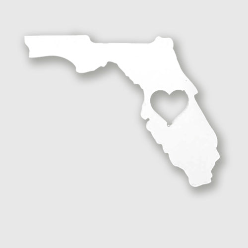 Florida magnet with heart