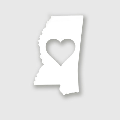 Mississippi magnet with heart