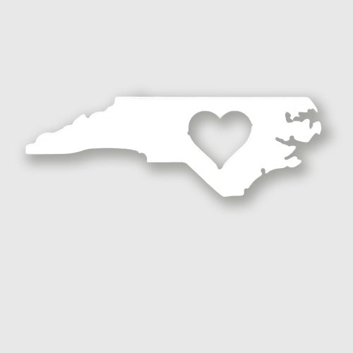 North Carolina magnet with heart