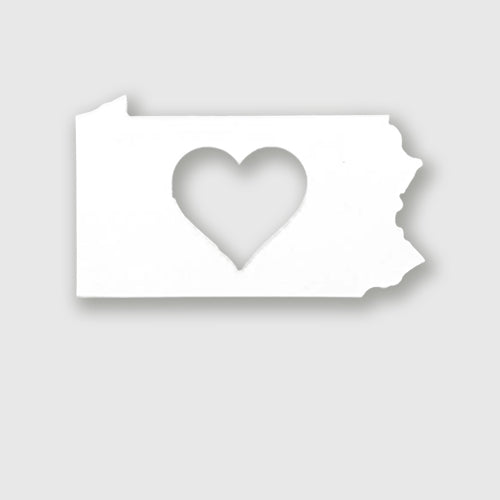 Pennsylvania magnet with heart