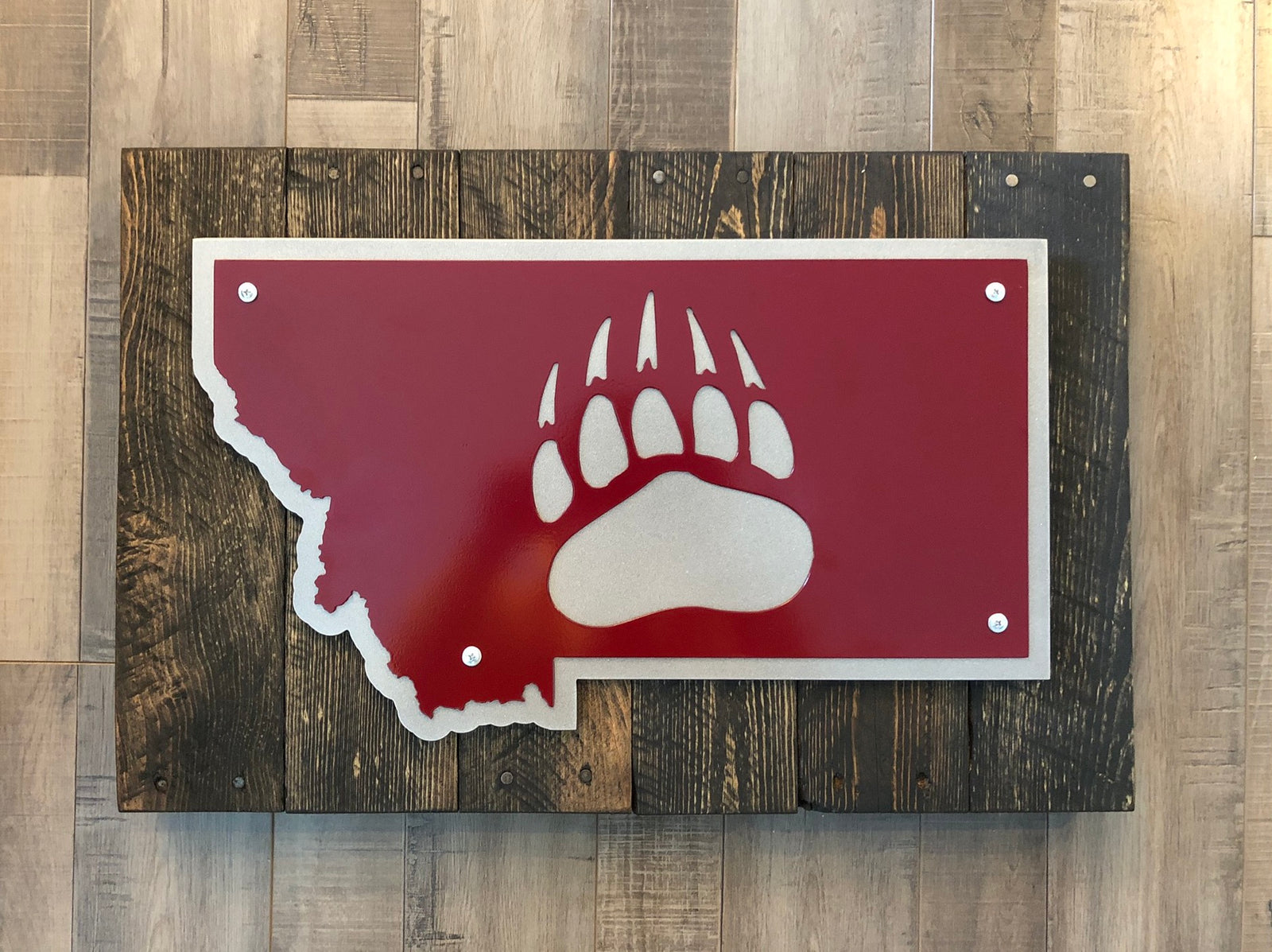 University of Montana Griz Paw - Layered