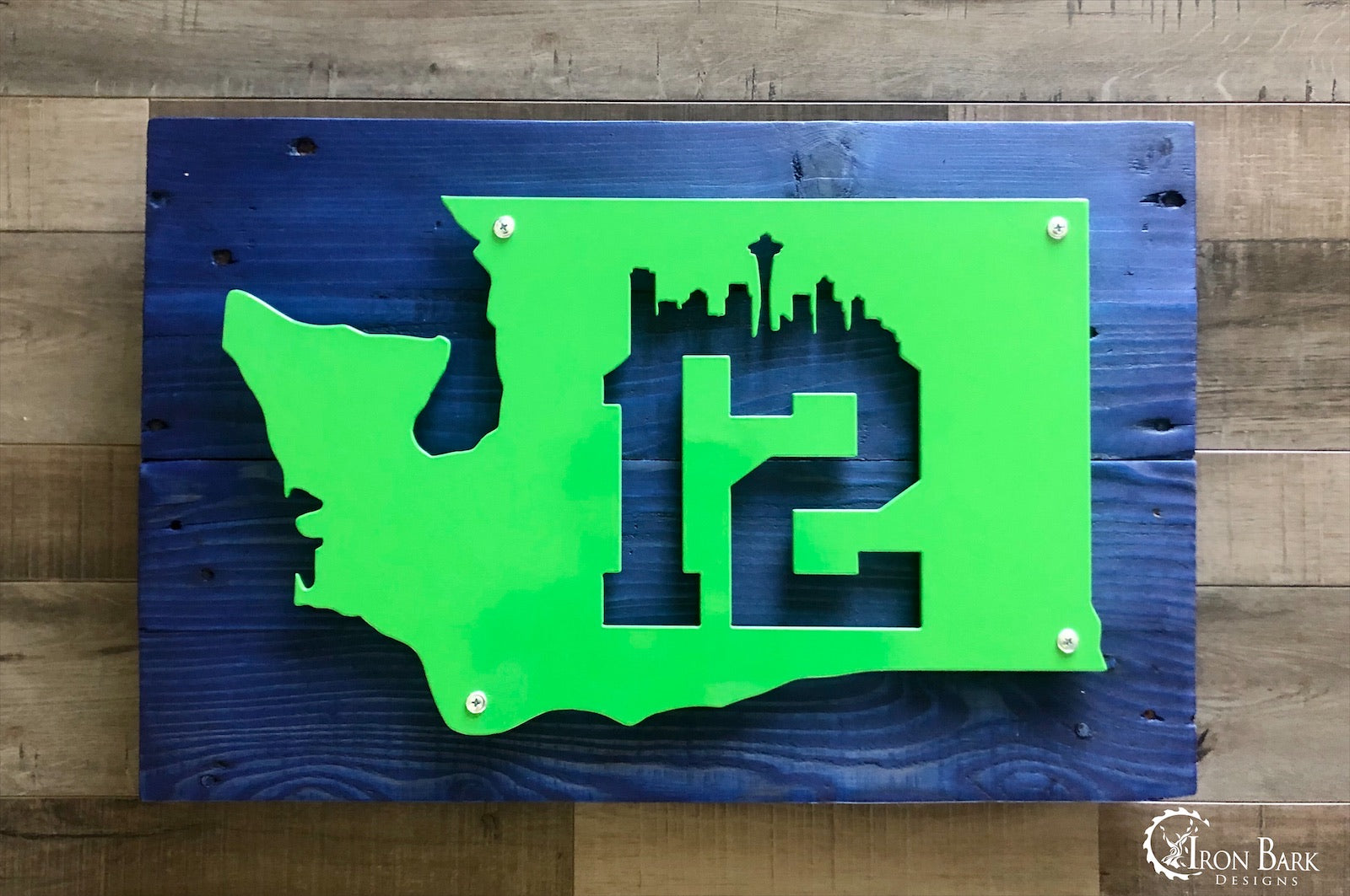 Washington Seattle 12th. Man Metal Sign