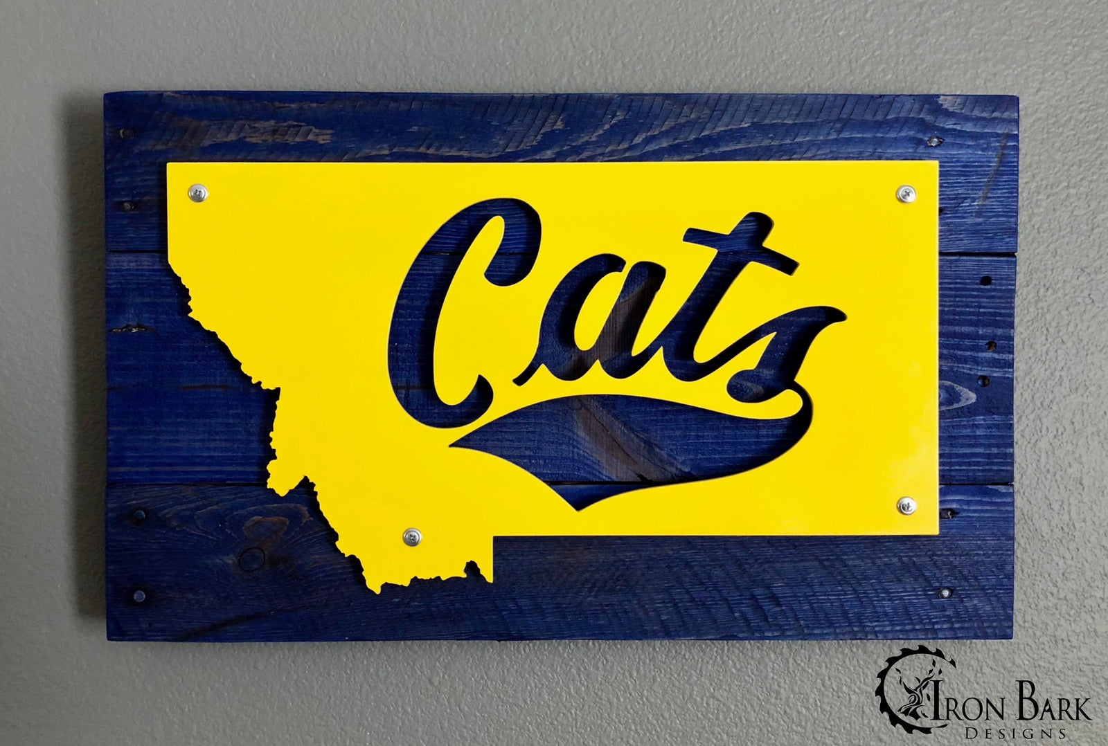 Montana State University Cats Metal Sign