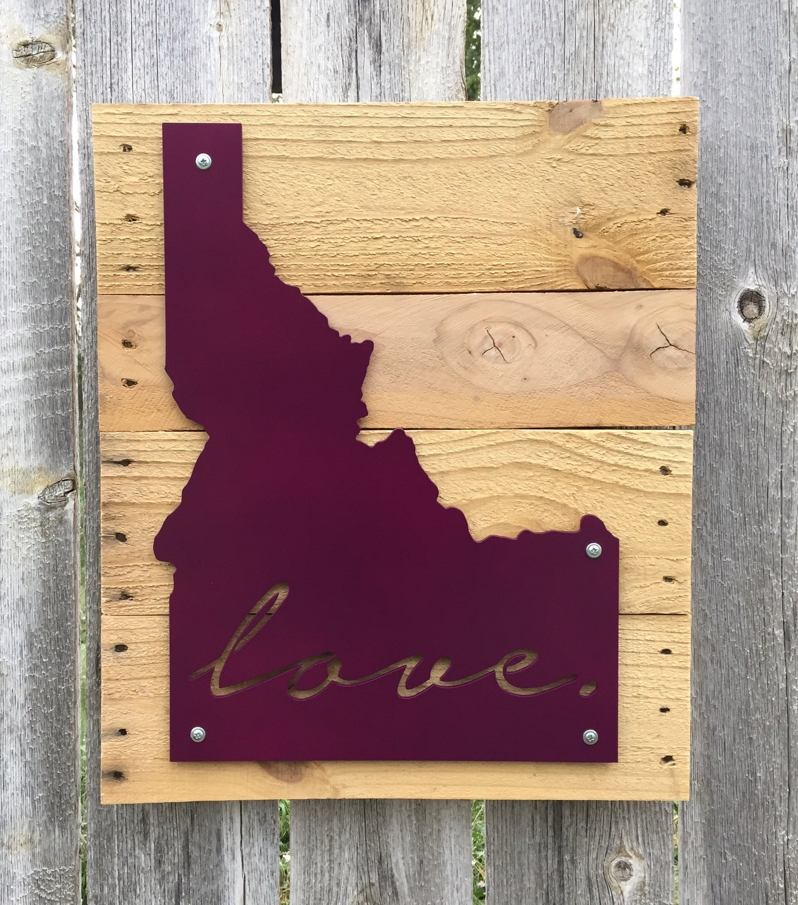 Idaho Love Metal Sign