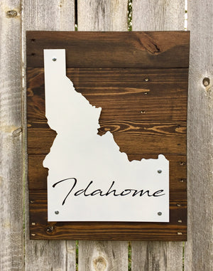 Idaho Idahome Metal Sign