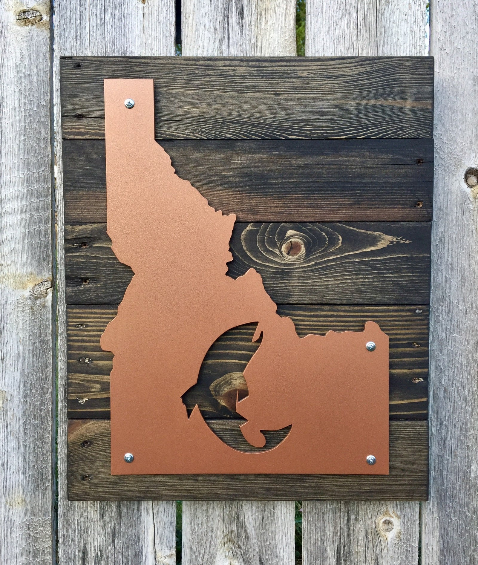 Idaho Fish Metal Sign