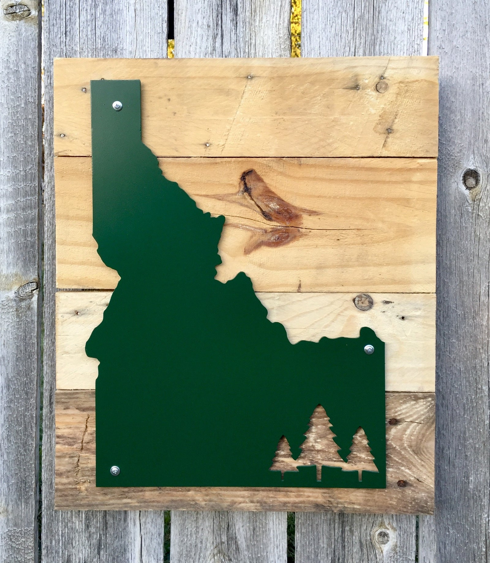 Idaho Trees Metal Sign