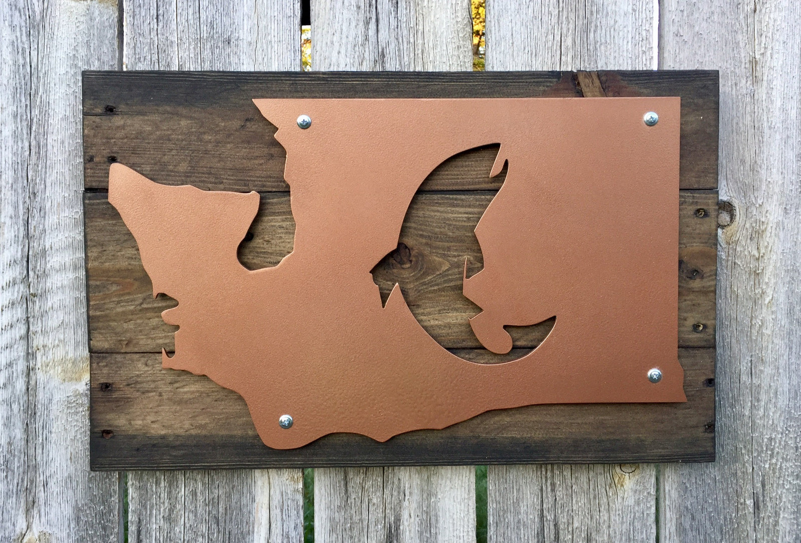 Washington Fish Metal Sign