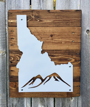 Idaho Mountains Metal Sign