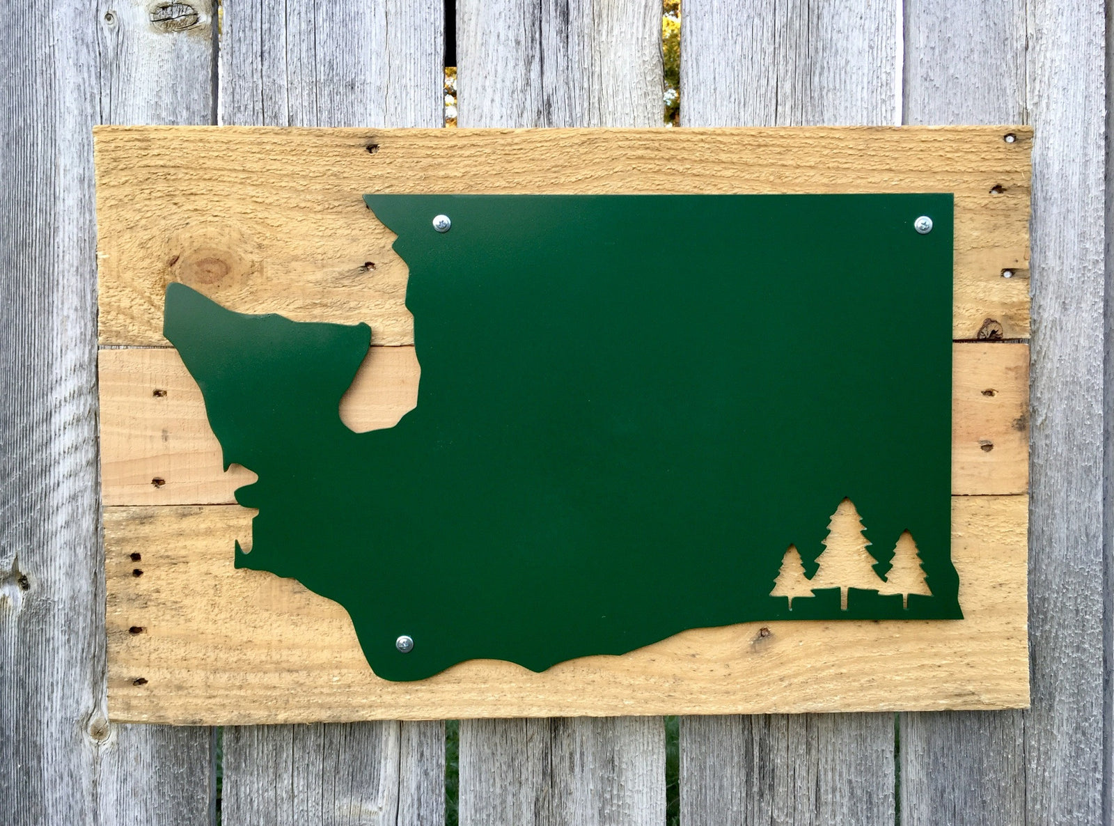 Washington Trees Metal Sign