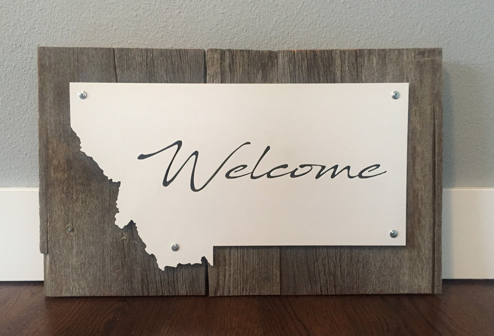Montana Welcome Metal Sign