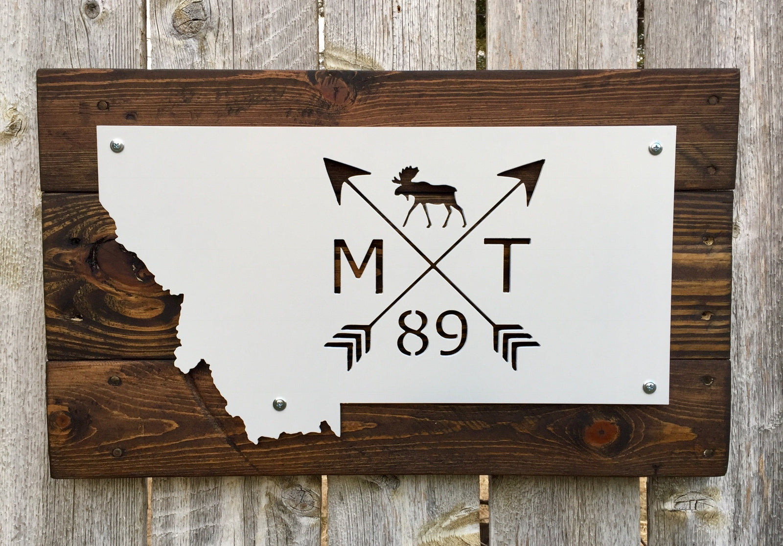 Montana Arrows Metal Sign