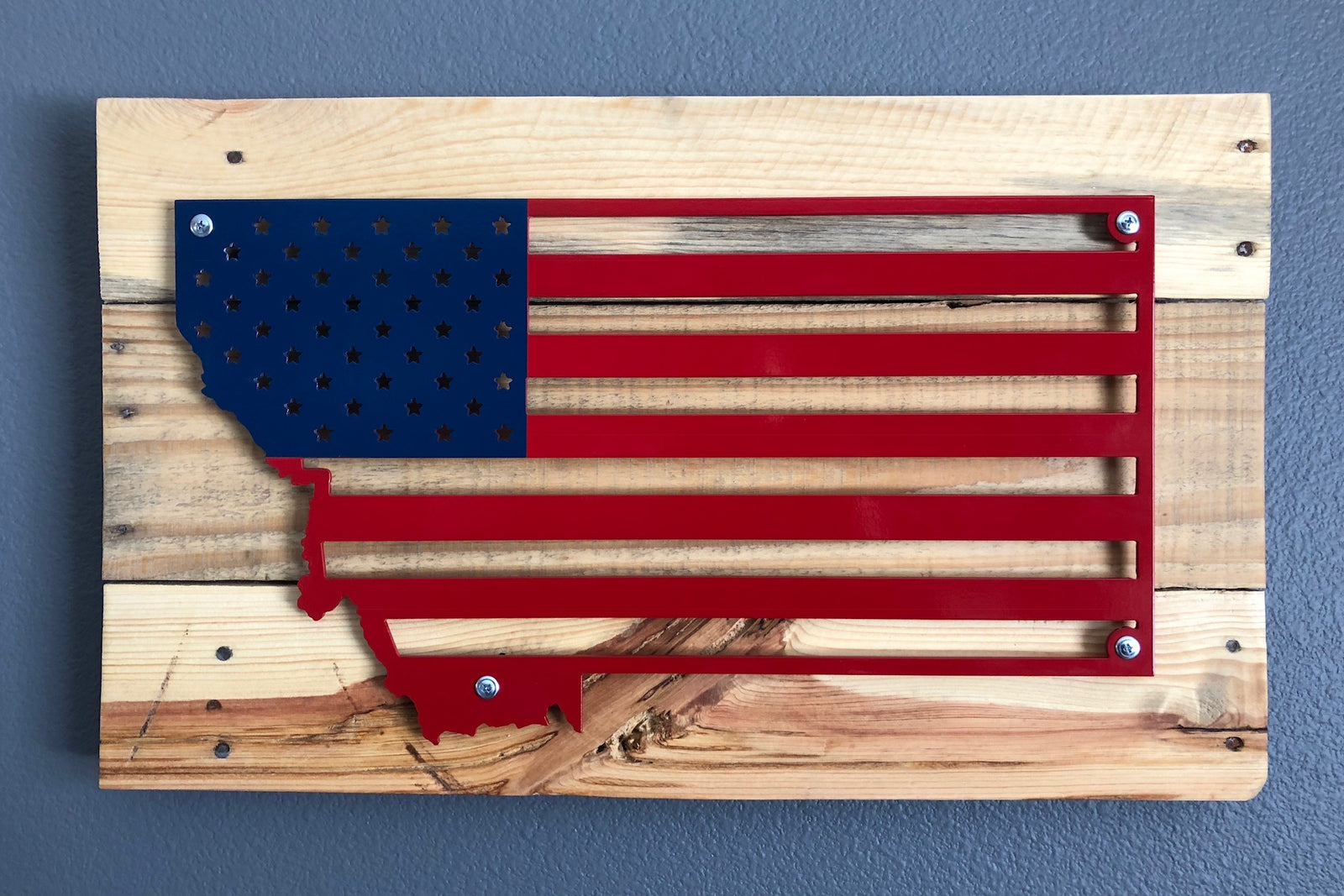 Montana Flag Metal Sign