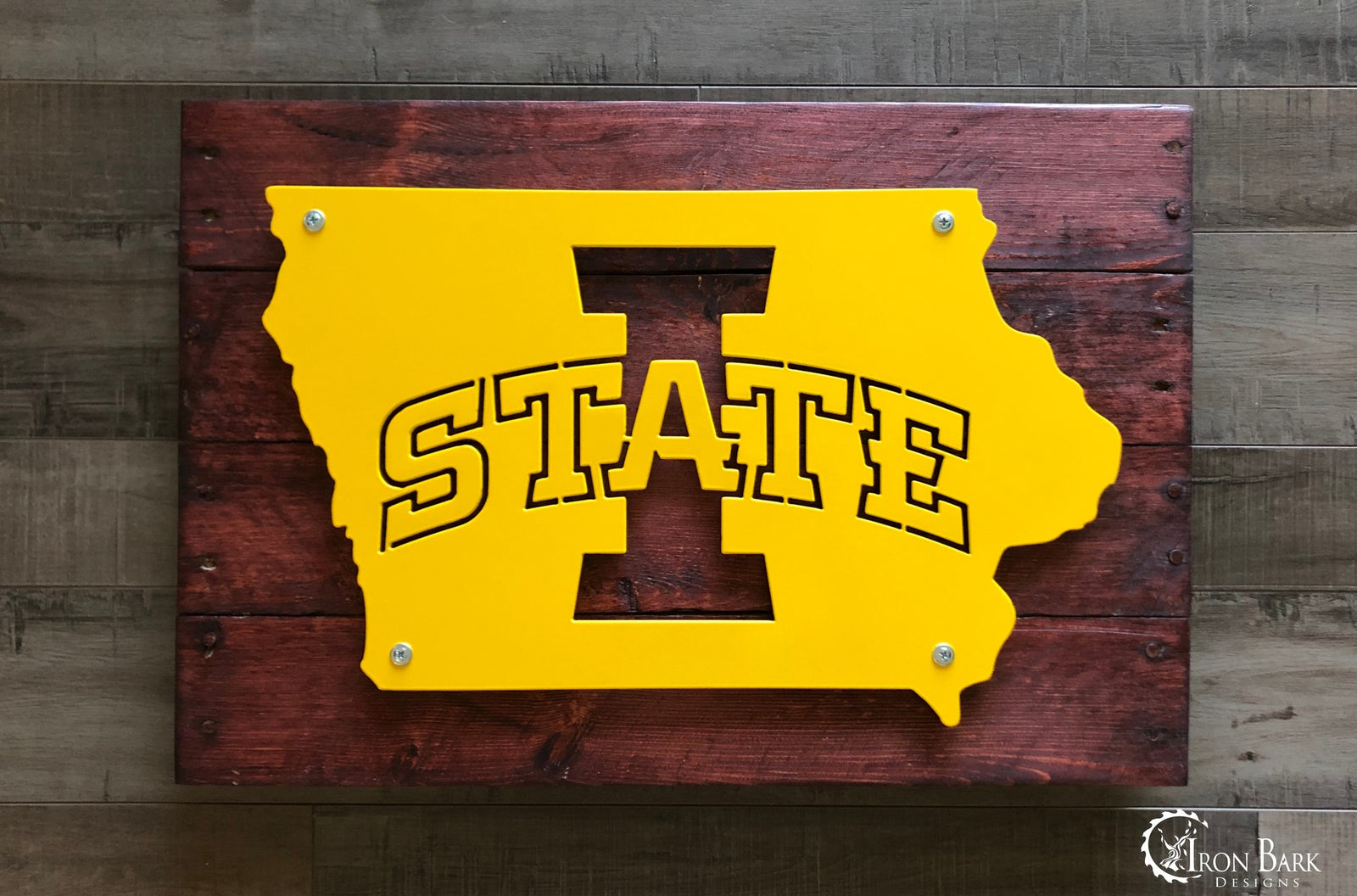 Iowa State University Cyclones Metal Sign