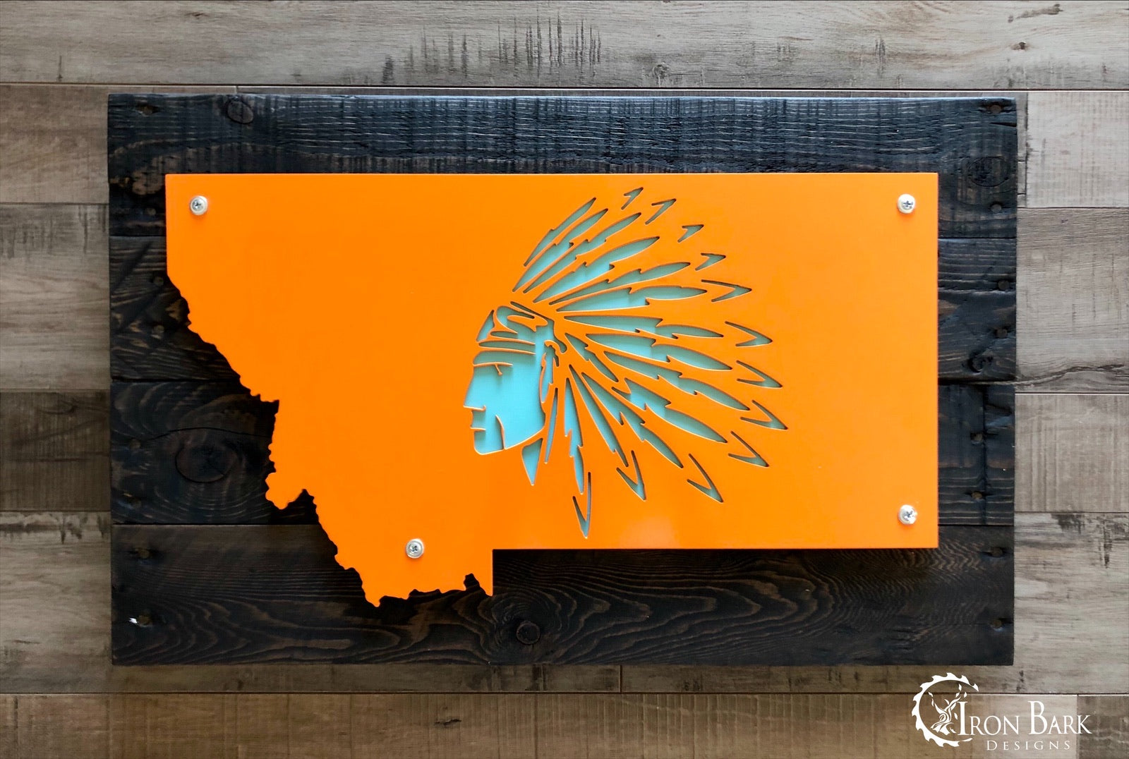 Montana Sitting Bull Metal Sign